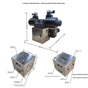 Гидравлический коллектор клапана серии XTCG, алюминиевый 6061/7075 D03/D05/NG6/Cetop3, паттерн (1-5 станций), предохранительный клапан MSA6, 3 года - Product Image 5