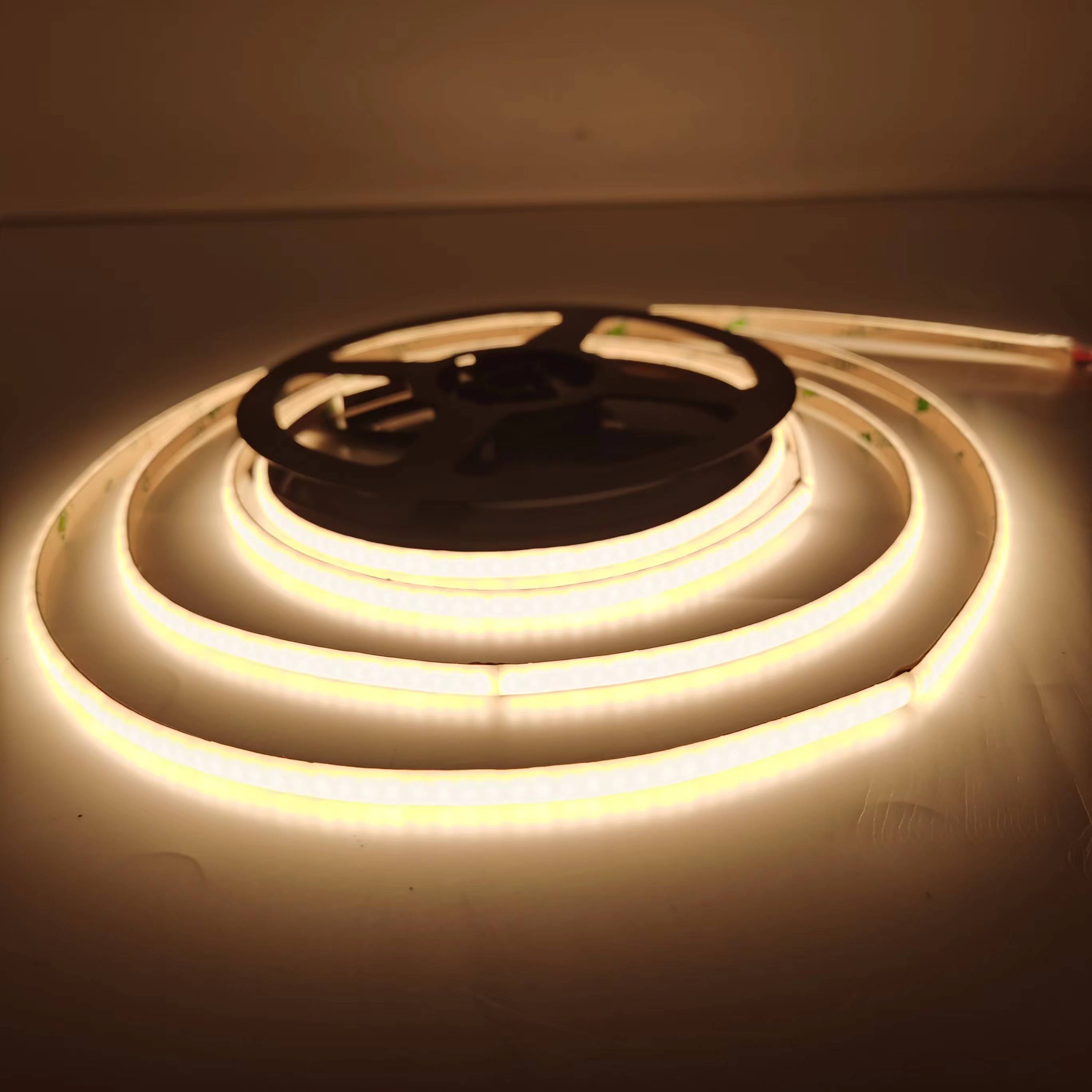 Ra>90 5m RGBWW 5in1 COB LED Strip 24V High Density 700LEDs/m Dimmable Dotless Light Strings Home Decoration Smart Strip Lights