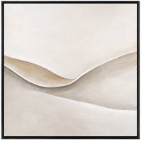 Peinture sur toile abstraite texturée 3D gris ivoire, vague organique minimaliste, pour la décoration d'hôtel, de spa, de villa, de chambre à coucher
