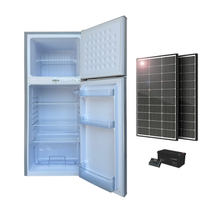 Nouveau type de <span class=keywords><strong>réfrigérateur</strong></span> <span class=keywords><strong>solaire</strong></span> DC 12/24V 268 litres, double porte, congélateur en haut, <span class=keywords><strong>réfrigérateur</strong></span> en bas, <span class=keywords><strong>réfrigérateur</strong></span> de haute qualité - Product Image 1