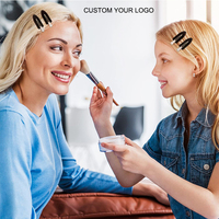 Pinces à cheveux personnalisées avec logo, vente chaude, noir, blanc, rose, pour maquillage d'actrice, usage capillaire, coiffeur, coupe, salon, petit outil, pinces à cheveux de beauté
