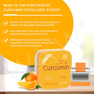 Tiras Orales de Curcumina de Último Diseño, Tiras Orales de Colágeno de Disolución Oral, Sabor a Naranja, Tiras Orales de Probióticos de Disolución Oral - Product Image 4