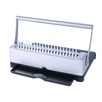 Usine Anneau Reliure Machine 21 Trous Peigne Livre Reliure Machine En Caoutchouc Personnalisé Manuel 12 Feuilles 51mm CBD12