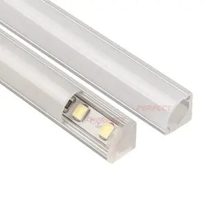 Perfil de aleación de aluminio de tamaño delgado para tira LED de 4mm de ancho