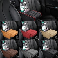HH F11 2025 nouvel accessoire universel de siège de voiture coussin de boîte d'accoudoir en cuir respirant avec repose-coude Booster organisateurs de voiture