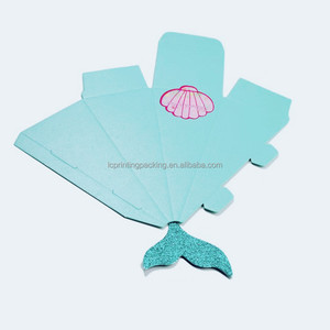 Cajas de Regalo de Papel Plegables de Lujo al por Mayor, con Recubrimiento UV y Relieve, Forma de Sirena, para Decoración de Bodas y Fiestas de Cumpleaños - Product Image 2