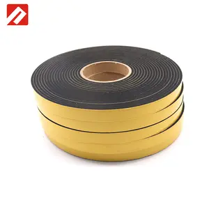 4mm kalınlığında yüksek performanslı kauçuk yapıştırıcı RS PRO siyah EPDM köpük bant 10mm * 5 metre EPDM köpük fiber çift taraflı yapışkan bant