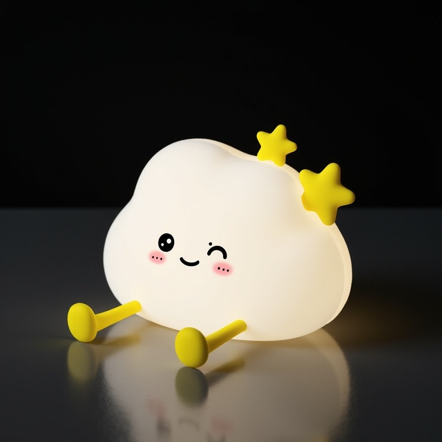Modern LED Table Lamp Night Light New Silicone Bedroom Night Light for Children Baby Sleep Cute Mini Cloud Night Light Lamp