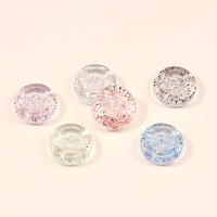 Mini boutons ronds en résine multicolores de 11,5 mm, boutons décoratifs légers et mignons pour la couture DIY