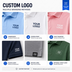 Camiseta Deportiva Personalizada con Logotipo para Hombre, 200GSM, Poliéster de Alta Elasticidad 40S, Secado Rápido, Transpirable, Uniforme de Golf Sólido para Equipo - Product Image 2