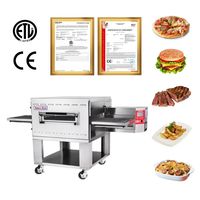 Les fours à pizza électriques à convoyeur à impulsion utilisés par les restaurants de restauration rapide, offrant une grande efficacité de production.
