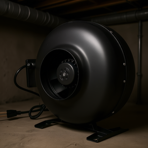 Ventilateur de gaine en ligne 6 pouces 412 CFM pour la circulation d'air, idéal pour l'hydroponie, les sous-sols, les cuisines, ventilateur d'extraction - Product Image 2