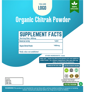 Directo de proveedores indios, polvo orgánico de Chitrak, polvo de extracto de Chitrakmool puro 100% de gran calidad con grado Natural - Product Image 2