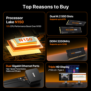 Vente en gros pour 11 PC de bureau portable mini Twin Lake N150 DDR4 16 Go SSD 512 Go avec Wifi 5.0 BT4.2, série N WI-8 N150 - Product Image 4