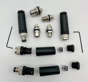 ขั้วต่อแบบตรง 4 พิน ทองเหลือง กันน้ำ IP67 สำหรับยานยนต์ ชนิด DIN สำหรับการบิน - Product Image 3