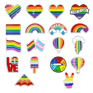 Broches personnalisables en alliage de zinc électroplaqué avec émail doux, citations inspirantes et lettres d'amour, impression UV, pour femmes - Product Image 5
