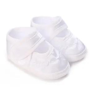 Новинка, Универсальные однотонные милые туфли в стиле принцессы с вышивкой, От 0 до 1 года детские туфли для крещения