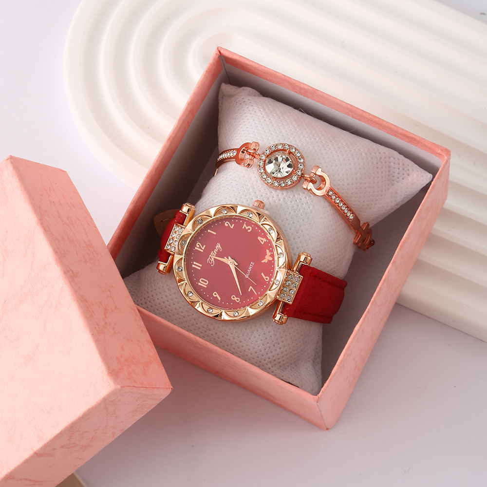 Boîte à bracelet de montre Red-1