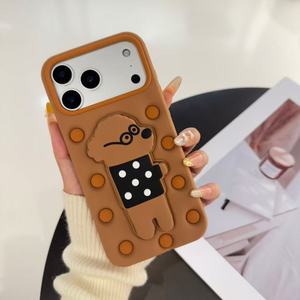 Funda de Silicona 3D con Diseño de Puntos para Teléfono Móvil, a Prueba de Golpes, con Temática Animal, para 18 17 16 15 <span class=keywords><strong>14</strong></span> 13 12 <span class=keywords><strong>PRO</strong></span> <span class=keywords><strong>MAX</strong></span> - Product Image 2