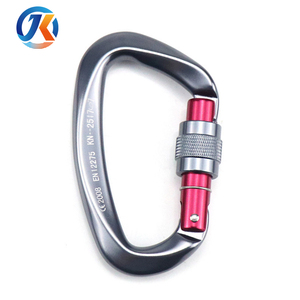 Alluminio D Forma di Vite di Bloccaggio 25KN <span class=keywords><strong>Arrampicata</strong></span> <span class=keywords><strong>Moschettone</strong></span> - Product Image 5