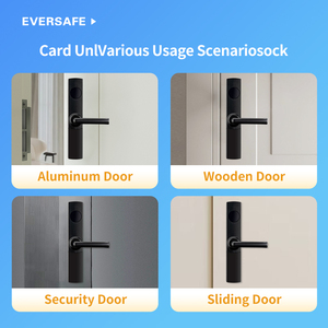 Chất lượng bán buôn cửa xử lý màu đen mờ thẻ RFID khóa khách sạn thông minh với Miễn phí kiểm soát hệ thống - Product Image 6