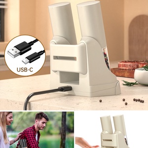 Juego de Molinillos Eléctricos de Sal y Pimienta Personalizados y Mejorados, Recargables, Multifuncionales y Automáticos - Product Image 3