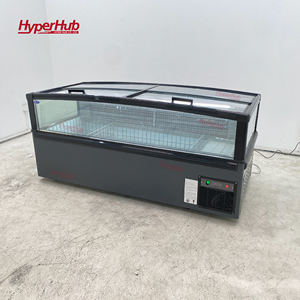 Congélateur coffre haute visibilité avec vitrine frontale pour supermarché, présentoir réfrigéré <span class=keywords><strong>commercial</strong></span> en îlot - Product Image 6