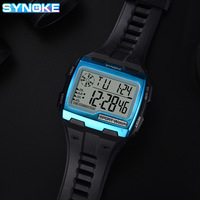 Nouvelle Arrivée Montre de Sport Numérique Multifonctionnelle Timex pour Homme, Écran Carré Grand Format, Résistance à l'Eau 3 ATM, Affichage Nocturne