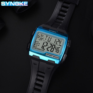 Nouvelle Arrivée <span class=keywords><strong>Montre</strong></span> de <span class=keywords><strong>Sport</strong></span> Numérique Multifonctionnelle <span class=keywords><strong>Timex</strong></span> pour Homme, Écran Carré Grand Format, Résistance à l'Eau 3 ATM, Affichage Nocturne - Product Image 3