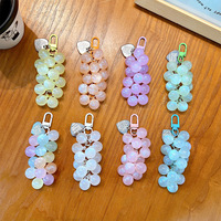 Creatieve Acryl Ananas Druivenbos Sleutelhanger Virale Telefoonhanger Exquise Tas Charm Groothandel Accessoire Fruit