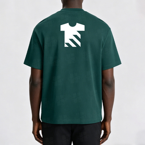 Camiseta Deportiva para Hombre, Estilo Clásico, con Hombros Caídos, 230 g/m², Impresión Flock Personalizada al por Mayor, de Algodón Peinado que Absorbe la Humedad - Product Image 3
