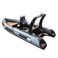 Bateau pneumatique à coque rigide en PVC/HYPALON de 16 pieds avec remorque nervure 480 dériveur