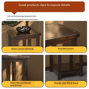 Support à plantes en <span class=keywords><strong>bois</strong></span> massif avec étagère, support moderne pour pots de fleurs pour salon, balcon, étagère de présentation de plantes robuste - Product Image 4