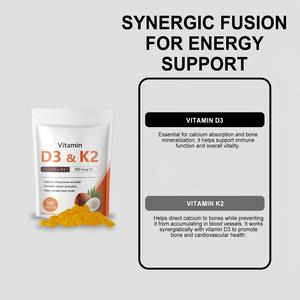 วิตามินดี3 สำหรับผู้ใหญ่ 10000 IU และวิตามินเค2 200mcg ชนิดแคปซูลนิ่มผสมน้ำมันมะพร้าว ช่วยในการดูดซึมแคลเซียมและเสริมสร้างการทำงานของระบบภูมิคุ้มกัน - Product Image 3