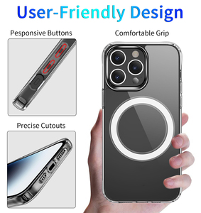 5 in 1 trasparente magnetico per <span class=keywords><strong>iPhone</strong></span> 17 Pro custodia in vetro temperato protezione dello schermo della fotocamera <span class=keywords><strong>Cover</strong></span> <span class=keywords><strong>protettiva</strong></span> per <span class=keywords><strong>iPhone</strong></span> 14 15 16