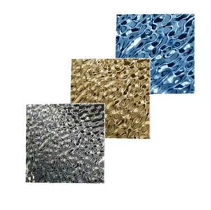 EX805 Luxury Water Wave Stainless Steel <b>Decorative</b> Sheet <b>for</b> Hotel Mall Interior <b>Wall</b> Cladding Custom Size - Product Image 2
