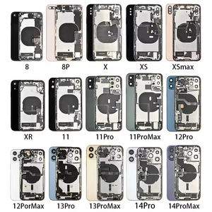 IPhone 14 13 12 11 Pro Max 유리 예비 부품 후면 커버 교체 용 도매 백 하우징 - Product Image 3