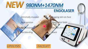एंडोलेसर लिओ एलयन फेस लिफ्टिंग वजन घटाने 980nm 1470nm 1470nm वसा विलयन शरीर लिपोसक्शन उपकरण - Product Image 2