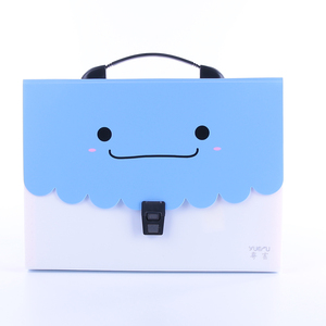 Linda sonrisa de dibujos animados para niños, tamaño de letra <span class=keywords><strong>A4</strong></span>, 12 bolsillos, carpeta de archivos expansible, almacenamiento de papel escolar de plástico, libro de documentos, carta - Product Image 6