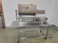 Remplisseuse semi-automatique de bouteilles en verre et plastique pour beurre d'arachide, crème cosmétique pour petites entreprises