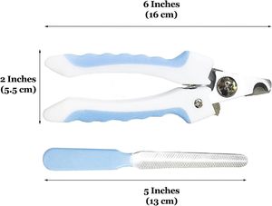 Coupe-ongles et lime à ongles pour chiens, chats et animaux de compagnie avec protection de sécurité pour éviter de couper trop fort, pour animaux de grande et petite taille - Product Image 4