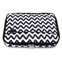 Casing pelindung Laptop 14 inci, tas Laptop Premium ramping bergaris-garis, lengan Laptop empuk bergaya multifungsi