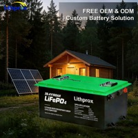 Batterie LiFePO4 36V 100AH à décharge profonde, Grade A, pour stockage domestique, avec BMS intelligent, Bluetooth, Terminal M8, 6000+ cycles, CE RoHS IP67, OEM ODM