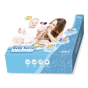 Cloches à main musicales en plastique pour enfants, <span class=keywords><strong>jouet</strong></span> de dentition pour <span class=keywords><strong>bébé</strong></span>, hochet suspendu, jouets pour nouveau-né, ensemble d'anneaux de dentition pour <span class=keywords><strong>bébé</strong></span>, <span class=keywords><strong>12</strong></span> pièces - Product Image 3