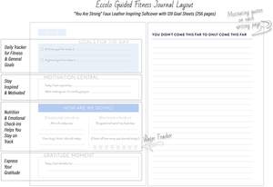 <strong>Diaries</strong> and Organiser Wellness Journal Planner Notebooks Customizable Fitness Journal <strong>Gym</strong> Planner - Product Image 6