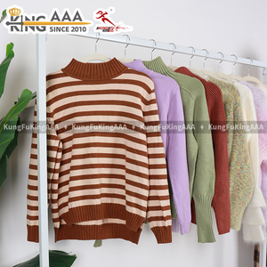 Maglione Corto Vintage in Lana KingAAA, Pullover <span class=keywords><strong>Femminile</strong></span> di Seconda Mano, Maglioni Invernali Spessi, <span class=keywords><strong>Abbigliamento</strong></span> all'<span class=keywords><strong>Ingrosso</strong></span> - Product Image 6
