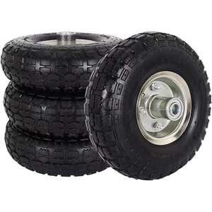 Pneus pneumatiques 4.10/3.50-4 "pour chariot à brouette, chariot à main, générateur, tondeuse à gazon, chariot de jardin - Product Image 1