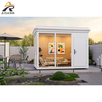 Maison modulaire esthétique à parois courbes, bureau à domicile, cabane préfabriquée, mini-salle de sport, cabine mobile de fitness