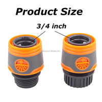 Connecteur rapide pour tuyau d'arrosage de jardin 1/2 pouce, coupleur rapide pour tuyau d'eau de 16 mm pour l'irrigation, connecteur à déconnexion rapide pour tuyau d'arrosage de jardin
