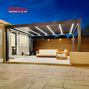 Pérgola Patio <span class=keywords><strong>de</strong></span> <span class=keywords><strong>madera</strong></span> Venta caliente Cobertizo Gazebo <span class=keywords><strong>de</strong></span> alta calidad Pérgola <span class=keywords><strong>de</strong></span> aleación <span class=keywords><strong>de</strong></span> aluminio barata - Product Image 3